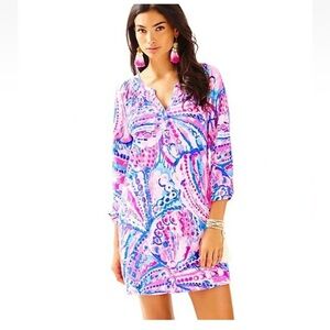 Lilly Pulitzer 3/4 sleeve dress VGUC XXS